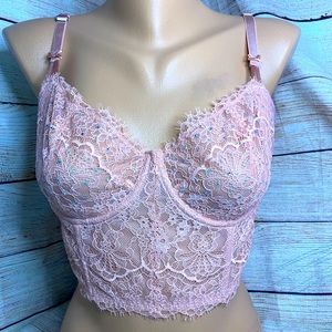 Victoria’s Secret Dream Angels Push Up Without Padding 36D  Pink Long Line